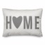 Home Heart Grey 14x20 Spun Poly Pillow