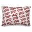 XOXO Script Red 14x20 Spun Poly Pillow