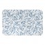 Watercolor Blue Leaves 34x21 Bath Mat