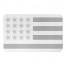 Simple Gray Flag 34x21 Bath Mat