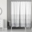 Dusty Gray Stamp Pattern 71x74 Shower Curtain