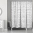 Wavy Gray Lines 71x74 Shower Curtain