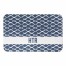 Navy Fishnet Pattern 34x21 Personalized Bath Mat