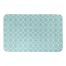 Teal Lattice Pattern 34x21 Bath Mat