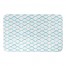 Teal Fishnet Pattern 34x21 Bath Mat