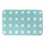 Teal Crosses 34x21 Bath Mat