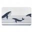 Nautical Whales Pattern 34x21 Bath Mat