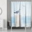 Seagull Beach Scene 71x74 Shower Curtain