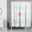 Peace Love Beach 71x74 Shower Curtain