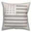 Neutral American Flag Pillow
