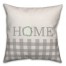 Buffalo Check Home Wreath Pillow