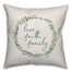 Love Faith Family Eucalyptus Wreath Pillow