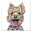 Watercolor Yorkie Wall Art