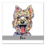 Personalized Watercolor Yorkie Wall Art