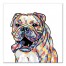 Watercolor Bulldog Wall Art