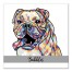 Personalized Watercolor Bulldog Wall Art