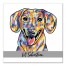 Personalized Watercolor Dachshund Wall Art