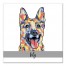 Personalized Watercolor German Shepard Wall Art