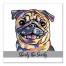 Personalized Watercolor Pug Wall Art