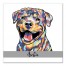 Personalized Watercolor Rottweiler Wall Art