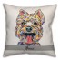 Personalized Watercolor Yorkie Pillow