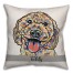 Personalized Watercolor Doodle Pillow
