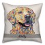 Personalized Watercolor Retriever Pillow