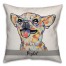 Personalized Watercolor Chihuahua Pillow