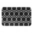 Black Mid Mod Circles 34x21 Bath Mat