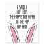 Bunny Rap  8x10 Tabletop Canvas