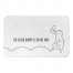 Easter Bunny is on his Way 34x21 Bath Mat