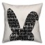 Bunny Silo with Easter Phrases 16x16 Spun Poly Pillow