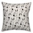 Black and White Bunny Pattern 16x16 Spun Poly Pillow