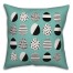 Retro Easter Egg Pattern 16x16 Spun Poly Pillow