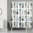 Potted Cacti Print 71x74 Shower Curtain