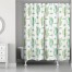 Watercolor Cacti 71x74 Shower Curtain