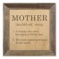 Mother Definition 12x12 Framed Wood Print