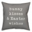 Bunny Kisses and Easter Wishes Pillow