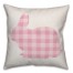 Pink Buffalo Check Bunny Silhouette Pillow