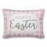 Pink Buffalo Check Happy Easter 14x20 Spun Poly Pillow