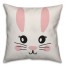 Simple Bunny Face Pillow