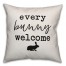 Every Bunny Welcome  Silhouette Pillow
