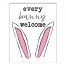 Every Bunny Welcome Wall Art