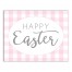 Pink Buffalo Check Happy Easter Wall Art