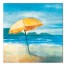 Beach Umbrella 16x16 Canvas Wall Art
