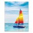 Colorful Sailboat 16x20 Canvas Wall Art