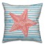 Starfish Stripe Pillow