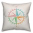 Colorful Compass Pillow