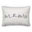 mr and mrs script heart 14x20 Spun Poly Pillow Cover