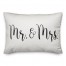 mr and mrs script 14x20 Spun Poly Pillow Cover